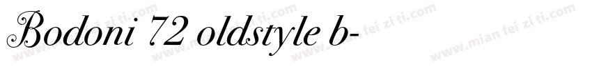 Bodoni 72 oldstyle b字体转换